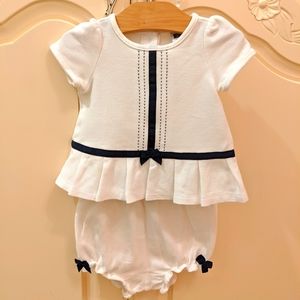 Janie & Jack Blue & White 2 piece 3-9 mo